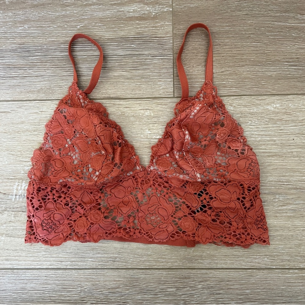 Rust Lace Victorias Secret bralette small